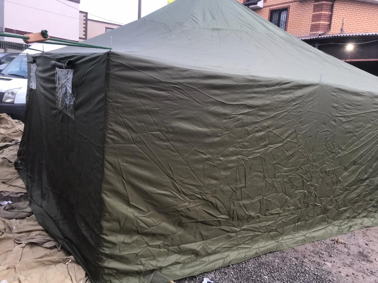 Палатка УСТ-56 зимняя (на металлических стойках) Палатка УСТ-56 зимняя (на металлических стойках)