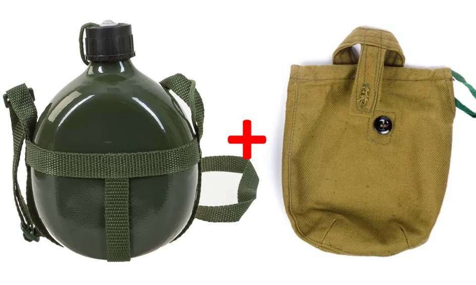 Фляга походная (1 л), с чехлом Фляга походная (1 л), с чехлом